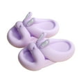 thumbnail image 1 of Kids Slippers For Little Girls Toddler Slippers Baby Girls Cute Cartoon Rabbit EVA Soft Non-slip Thick Bottom Outdoor Slippers Purple 10 Years, 1 of 5