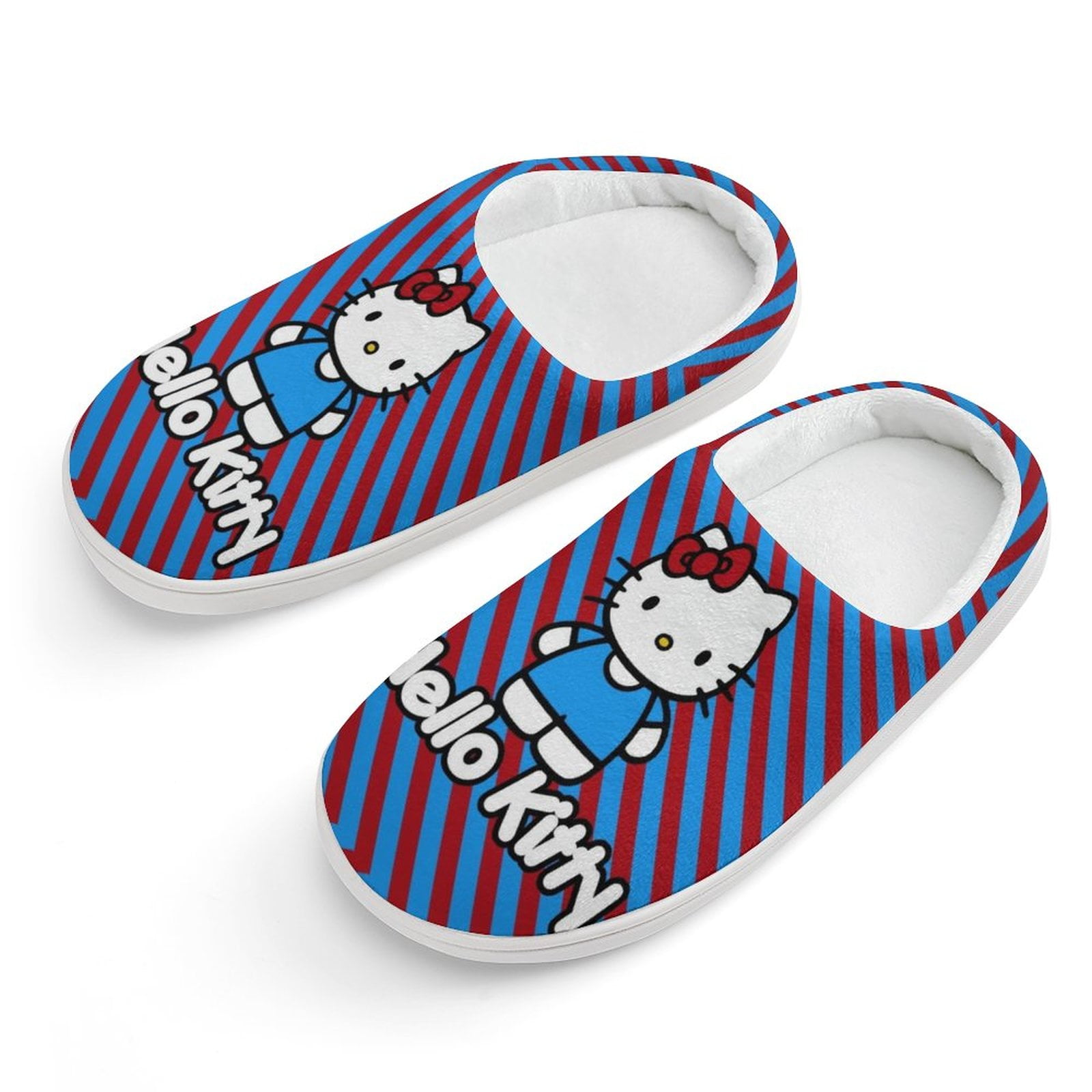 Kids Slippers Hello Kitty House Slippers Warm Soft Plush Slipper Anti ...
