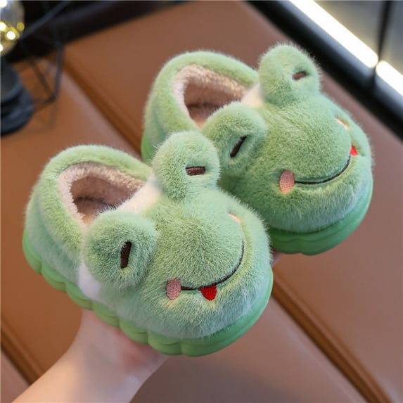 Kids Slippers Kids Animal Slippers Non- Warm Soft Cute Slippers Winter Children's Outdoor Products for Toddler Girls 9-9.5 Years