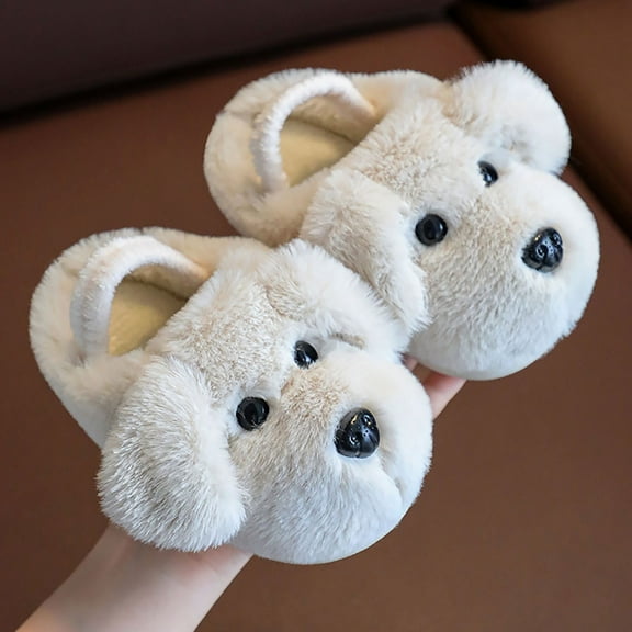 Kids Slippers Kids Animal Slippers Non- Warm Soft Fun Slippers Bedroom Slippers for Kids Boys Girls 2.5-3 Years
