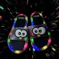 thumbnail image 1 of Kids Slippers Light up Sandals Boys Girls LED Shoes Cartoon Slides on Lightweight Beach Pool Quick Dry(Black,5-5.5 Years), 1 of 5