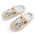 thumbnail image 1 of Kids Slippers Pochacco House Slippers Warm Soft Plush Slipper Anti-Slip Winter Fluffy House Shoes for Boys Girls, 1 of 7