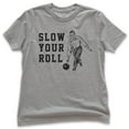 thumbnail image 1 of Kids Slow Your Roll Shirt, Youth Kids Boy Girl T-Shirt, Bowling Shirt, Funny Pun Shirt, Dark Heather Gray, Medium, 1 of 4