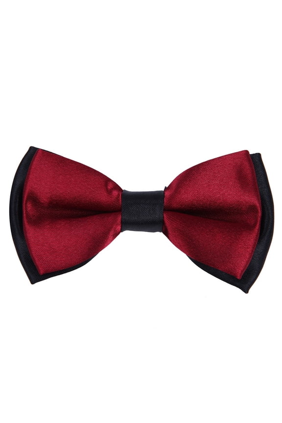 Kids Small 2-Tone Adjustable Tuxedo Neck Bowtie Bow Tie