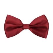 Kids Small Solid Color Adjustable Tuxedo Neck Bowtie Bow Tie