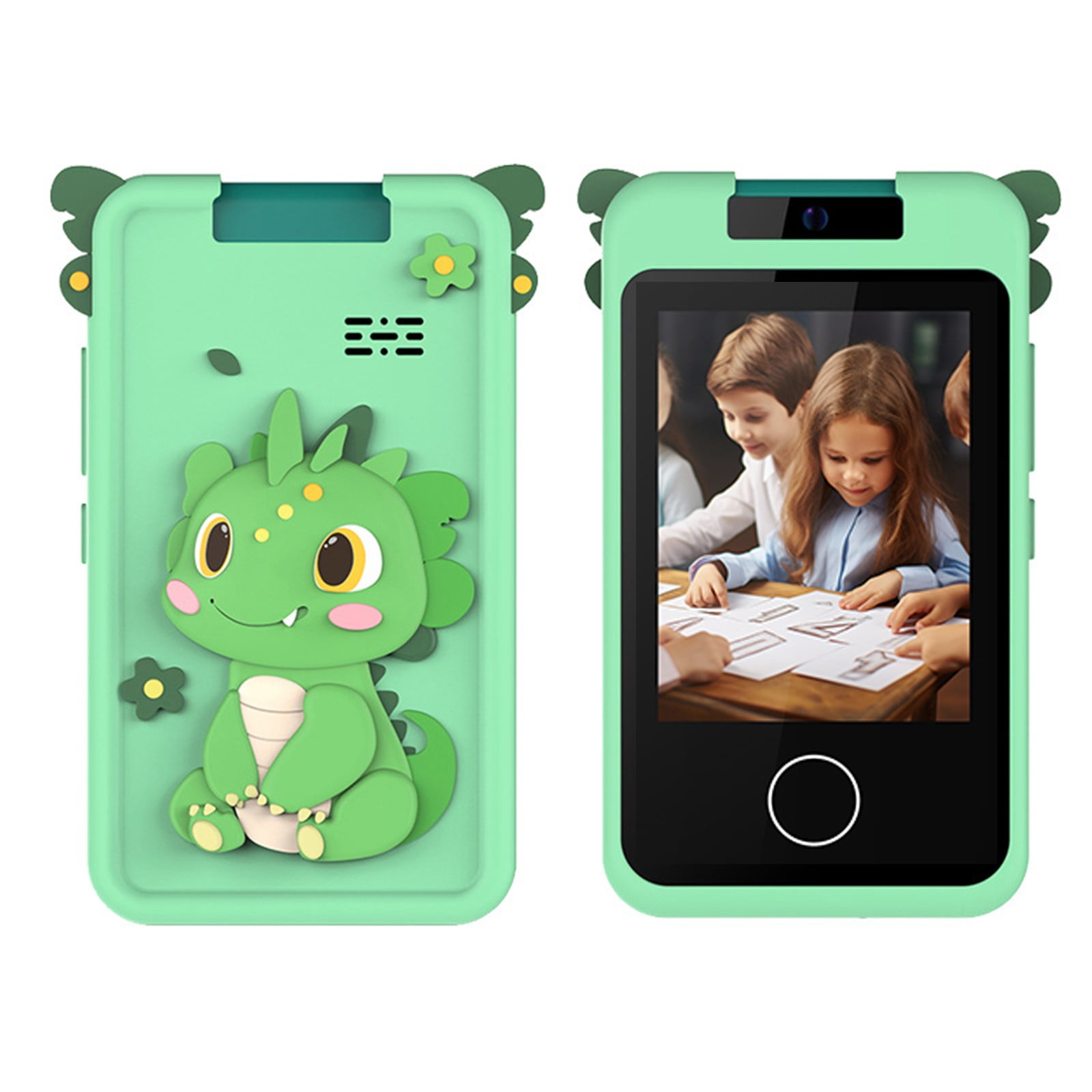 Kids Smart Phone - Phones for Kids with Soft Silicone Cover 32GB SD Card - 2.8" Touchscreen Kids Cell Phone with Camera Puzzle Games MP3 for 3-8 Year Old Girls Gifts Pink