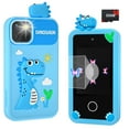 thumbnail image 1 of Kids Smart Phone Toy, 2.8" Touchscreen, Dual Camera, Music, Games, 32GB SD Card for Kids, Blue, 1 of 9
