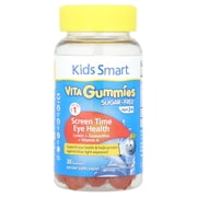 Kids Smart  Vita Gummies, Screen Time Eye Health, Sugar Free, Ages 3+, Citrus Punch, 30 Gummies