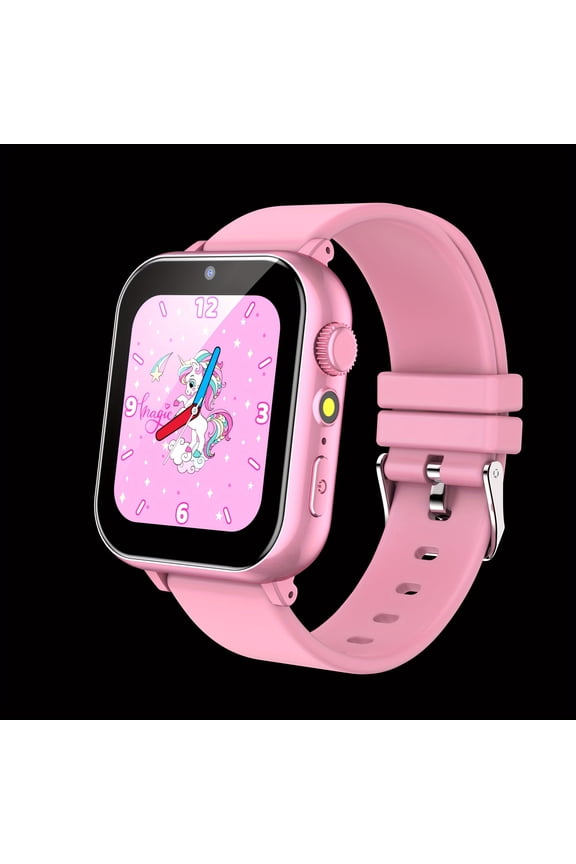 Kids Smart Watch with 1.69 Inch HD Screen Puzzle Games Camera Video Recording Music Learning Cards Story Books Habit Training Craft Yoga Birthday Christmas Gift