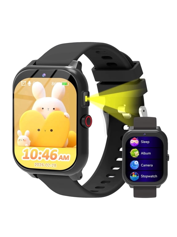 Kids Smart Watch, 1.83" Touch Screen with Pedometer, Sleep Tracker , Black