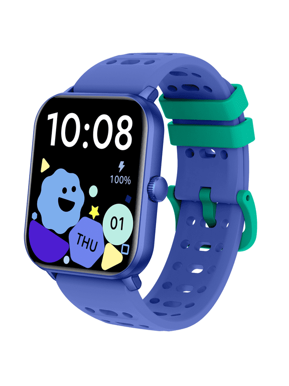 Kids Smart Watch, 1.85" Smart Watch for Kids, No Phone Needed Step Counter, IP68 Waterproof, Alarm Clock, Games, Swimming Fitness Tracker Step Counter for Boys Girls Teens Gift Aged 5-16