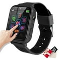thumbnail image 1 of Kids Smart Watch for Boys Girls, Kids Smartwatch with Call SOS 10 Games Camera Music Player Calculator Touch Screen Wristwatch(with 1GB SD Card), Birthday Gift for Kids Aged 4-12 (Black), 1 of 9