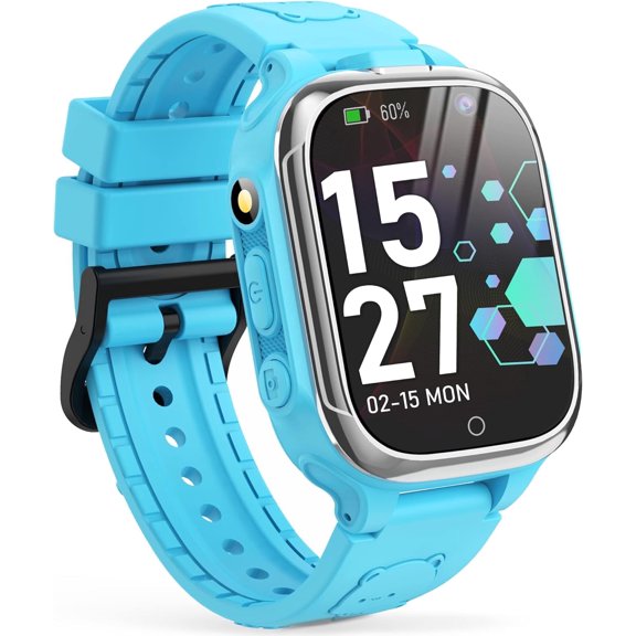 Kids Smart Watch Boys Girls, Premium Smart Watch for Kids 3-12Yrs, 24 Learning Games Dual Camera Video Pedometer Music Alarm Calculator Watches, Birthday Gifts(Blue)