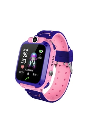 Kids Smart Watch with GPS Tracker & Two-Way Calling, 1.44" HD Touch Screen, Parental Controls, IPX6 Waterproof, SIM Card Compatible, Perfect for Boys & Girls Ages 3-12, Pink