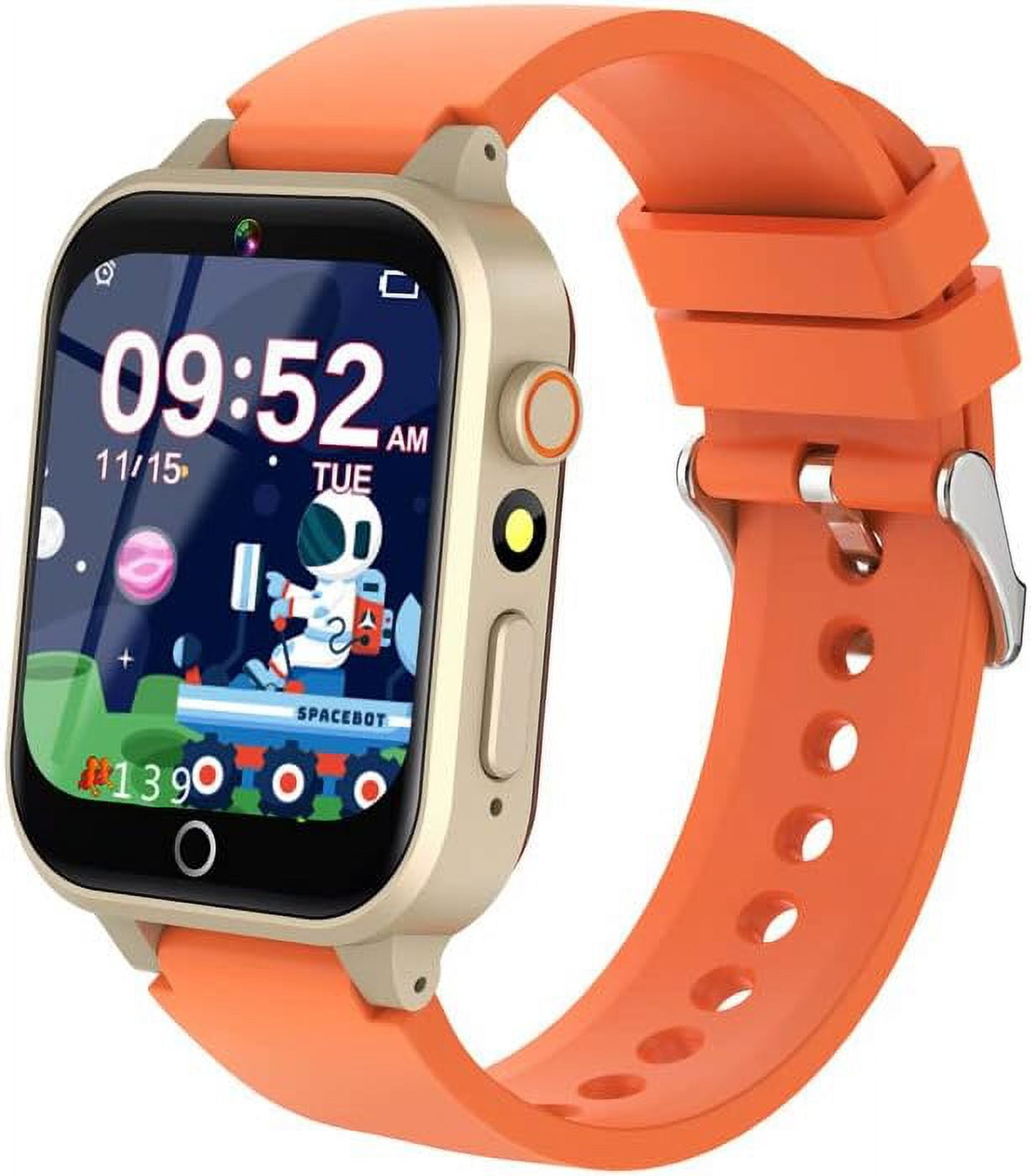 Kids Game Smart Watch Gift for Girls Age 6-12, 24 Puzzle Games HD Touch  Screen Kids Watches with Video Camera Music Player Pedometer Flashlight