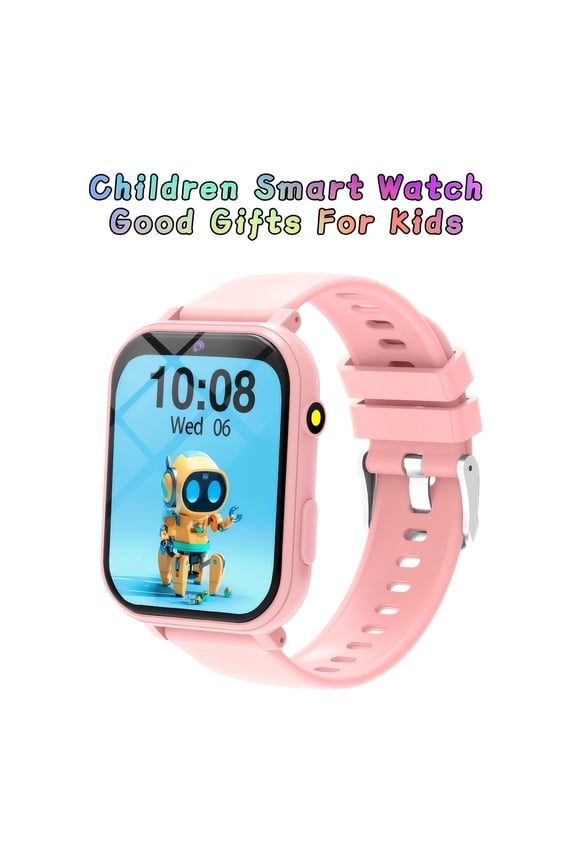 Kids Smart Watch with HD Touch Screen & Built-in Camera, 12 Educational Games, Step Counter, Alarm, Stopwatch, Calculator and Flashlight, Multi-function Daily Activity Smartwatch for Children