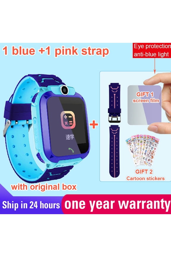 1.44" Pink Plastic Case with Pink Silicone Band, 1 Count, 1 Pack