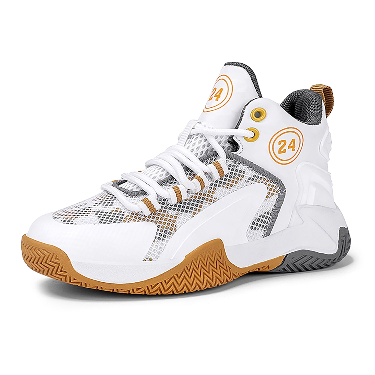 Kids Basketball Shose Breathable Mesh Non Slip Sport Sneakers for Boys Girls