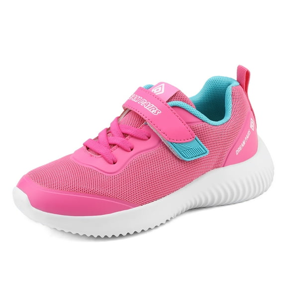 Kids Sneakers Girls Boys Running Shoes Outdoor Indoor Sports Athletic Shoes Dream Pairs CONTACT-K FUCHSIA Size 12