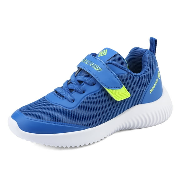 Kids Sneakers Girls Boys Running Shoes Outdoor Indoor Sports Athletic Shoes Dream Pairs CONTACT-K ROYAL/BLUE/NEON Size 12