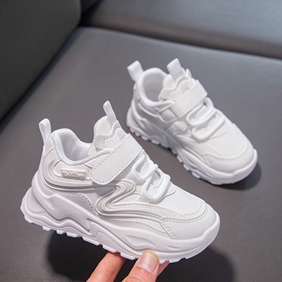 Kids Sneakers Toddler Girl Shoes Boys Breathable Boys Tennis Shoes Non- Cushioned Athletic Shoes Wide Toe Box Uniform Sneakers Golf Shoes for Daily Running Walking School