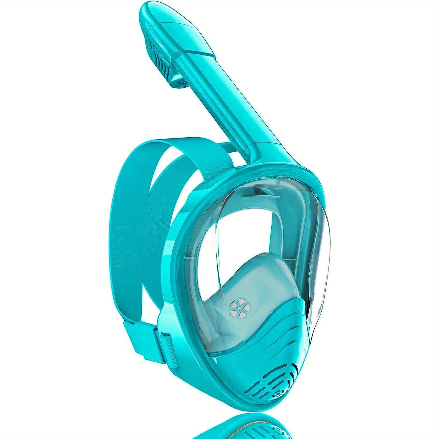 Kids Snorkel Mask Full Face, Snorkeling Set with Camera Mount, 180 ...