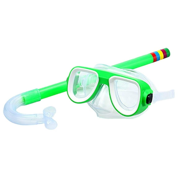 Kids Snorkel Set Kids Snorkel Set Children Anti-Fog Diving Mask Swimming Goggles Semi-Dry Snorkel Equipment Snorkeling Packages Swimming Gear for Youth Boys Girls Age 5-10