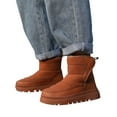 thumbnail image 1 of Kids Snow Boots Boys Girls Waterproof Thicken Warm Furry Lined Mid Calf Platform Winter Booties, 1 of 9