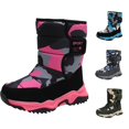 thumbnail image 1 of Kids Snow Boots for Boys Girls, Warm Lined Camo Boots, Non Thick Sole Winter Boots for Outdoor Cold Weather, 1 of 6