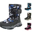 thumbnail image 1 of Kids Snow Boots for Boys Girls, Warm Lined Camo Boots, Non Thick Sole Winter Boots for Outdoor Cold Weather, 1 of 6