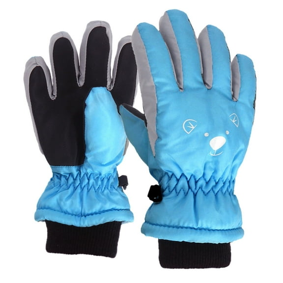 Kids Snow Gloves Winter Ski Gloves Windproof Mitten Warm Snowboard Sport Mittens Winter Ski Snow Gloves for Toddler Baby Girls and Boys