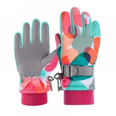Kids Snow Gloves for Cold Weather- Non-Slip Breathable Warm Waterproof Ski Gloves Winter Gloves for Boys and Girls