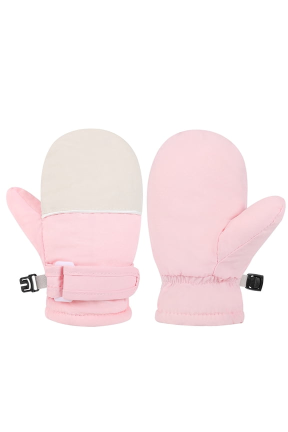 Kids Snow Mittens Waterproof Winter Ski Gloves Warm Thic Snow Gloves Kids Toddler Boys
