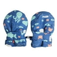 thumbnail image 1 of Kids Snow Mittens Waterproof Winter Ski Gloves Warm Thicken Snow Gloves for Girls Boys, 1 of 2