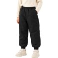 thumbnail image 1 of Kids Snow Pants Boys Girls Winter Ski Pant Thick Lined Warm Long Pants (Black), 1 of 5