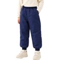 thumbnail image 1 of Kids Snow Pants Boys Girls Winter Ski Pant Thick Lined Warm Long Pants (Dark Blue), 1 of 5
