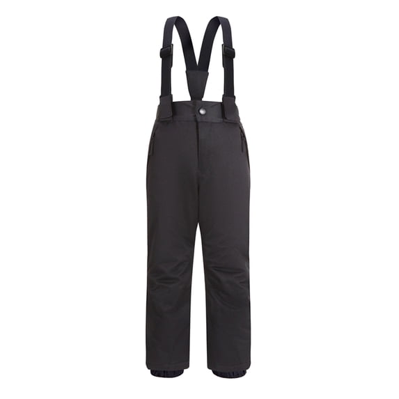 Kids Snow Pants, Comdrip Kids Waterproof insulated Winter Overalls for Girls and Boys with Adjustable Waistband Snow Pants Kids Black 110