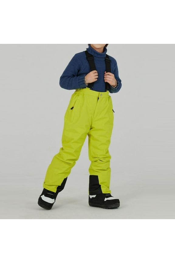 Toddler Snow Pants Waterproof Insulated Snow Overalls Waterproof Windproof Kids Snow Suit Boys Snow Pants