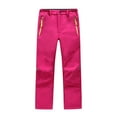 thumbnail image 1 of Kids Snow Ski Pants Boys Girls Outdoor Waterproof Winter Hiking Snowboard Pants Hot Pink,10-12 Years, 1 of 4