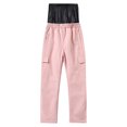 thumbnail image 1 of Kids Snow Ski Pants Waterproof Warm Winter Hiking Pants for Boys Girls Snowboard Pants with Zip Pockets Solid Color Ski Pants For Outdoor Windproof Thick Unisex Pants for 8-16Years, 1 of 3