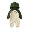 thumbnail image 1 of Kids Snow Suit Bear Ear Romper Warm Outfits Baby Girl Preemie Clothes Boys 0-3 Months, 1 of 3