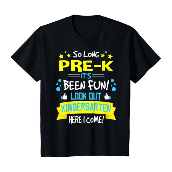 Kids So Long Pre-K Kindergarten Here I Come Graduation Gifts T-Shirt