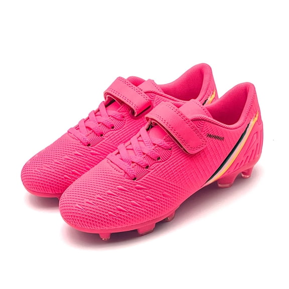 Kids Soccer Cleats Boys Girls Trainning Football Shoes Youth Ground Athletic Outdoor Soccer Shoes for Toddler/Little/Big Kid