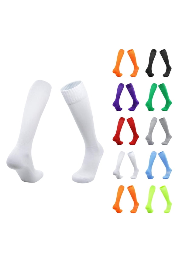 Kids Soccer Compression Socks for Women – Breathable Sweat-Wicking Fabric, Cushioned Sole Support, Ideal for Sports Games, Football, and Everyday Athletic Practice