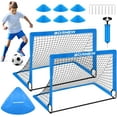 thumbnail image 1 of Kids Soccer Goal for Backyard Set - 2 Set of 6X4 / 4X3 ft Toddler Soccer Nets Training Equipment, Soccer Ball, Pop Up Portable Soccer Set for Kids and Youth Games and Training Goals Ages 3-16 Gift, 1 of 7