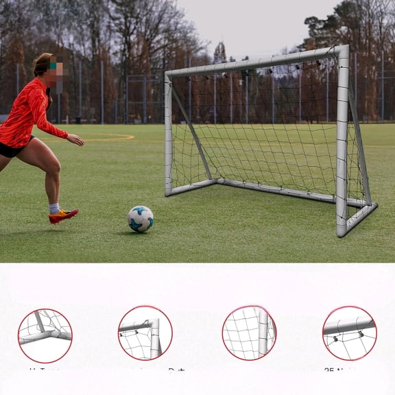 Kids Soccer Goals for Backyard, 4' H x 6' W Portable Soccer Goal with Soccer Net & Carry Bag, Indoor and Outdoor Football Training Equipment$$Sport & Recreation Other