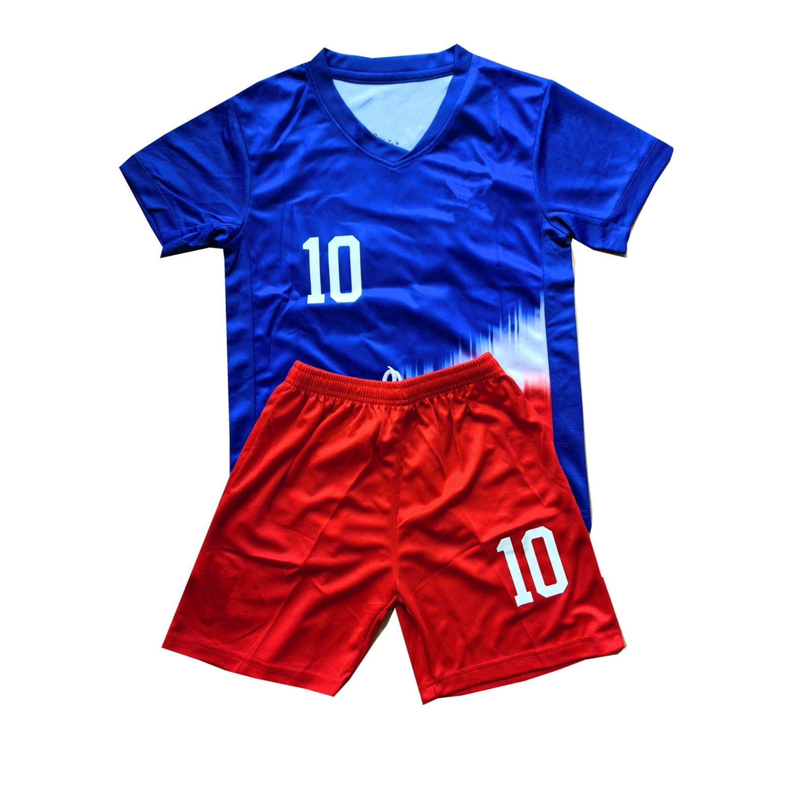 Kids Soccer Jersey Boys Football Uniforms For Fan Shirt Short Set ...