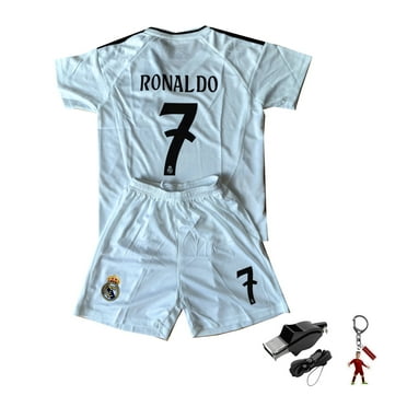 Kids Soccer Jersey FC Boys Football Uniforms For Ronaldo Fan Shirt Short Sleeves Youths Uniforms R-Madrid Home