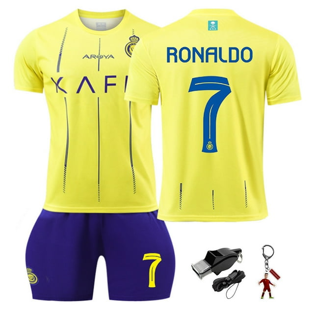 Kids Soccer Jersey FC Boys Football Uniforms For Ronaldo Fan Shirt