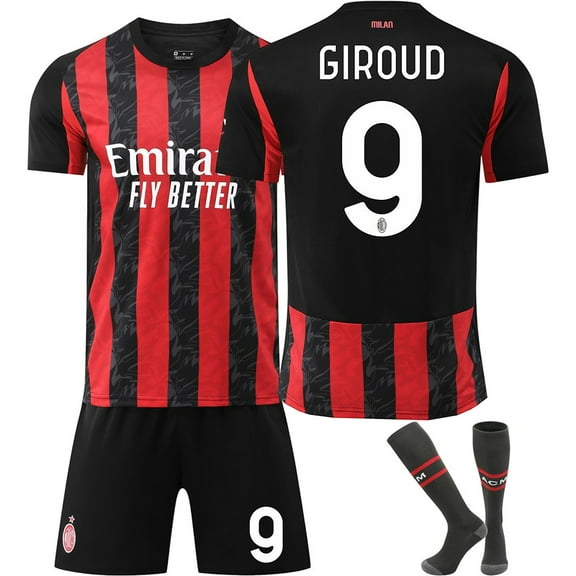 Kids Soccer Jersey For Boys Football Uniforms GIRO_UD12 Fan Shirt Short Youths Uniforms Girls Outfit